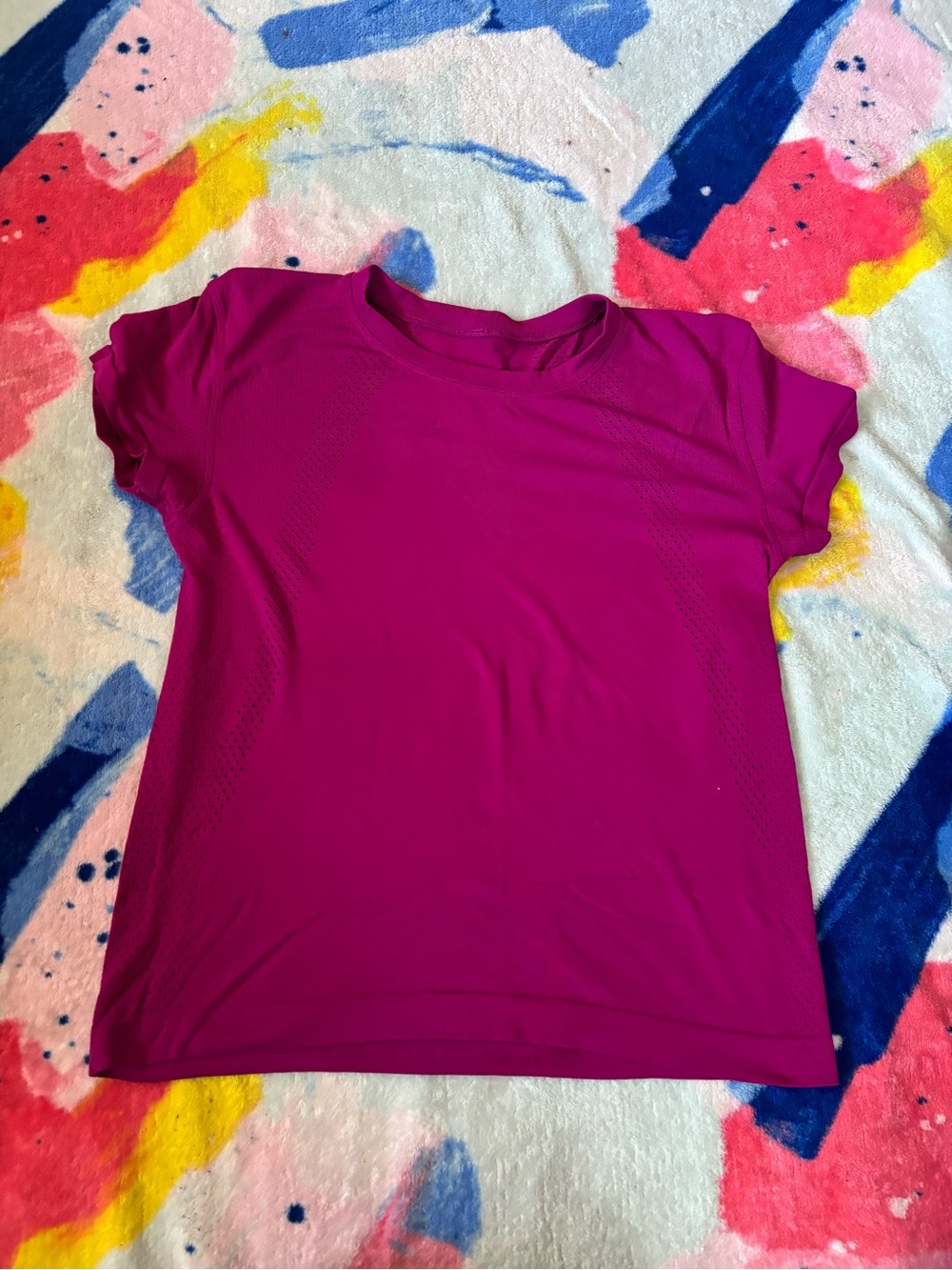 lululemon athletica Girls' Short Sleeve Tee - Magenta Pink